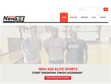 Tablet Screenshot of newageelitesports.com